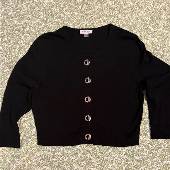 Calvin Klein Sweaters - Calvin Klein Black Cardigan Sweater Toggle Closures Very Beautiful and Classic